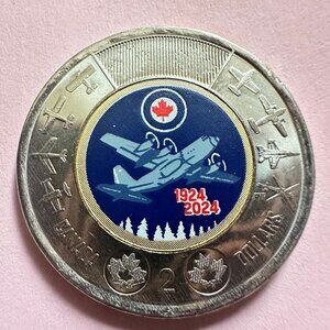 2024 Toonie Canada $2 Royal Canadian Air Force 100 Years Colored UNCIRCULATED